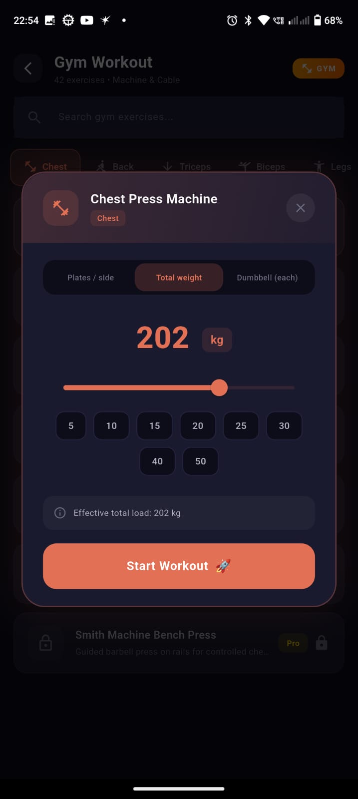 Weight Logging Interface